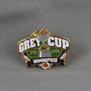 Vintage CFL Pin - Grey Cup 1998 Official Logo - Stamped Pin